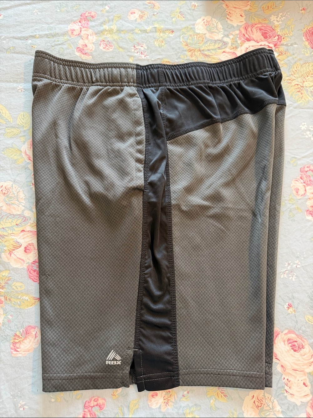 RBX Men’s Gray and Black Athletic Shorts